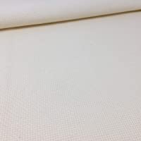 Tela para Punto de Cruz | 75cm x 50cm | 5-5 puntos-cm – 14 cuentas | 100% algodón | Elige color | de Delicatela (Beige)